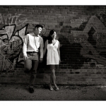 dramatic engagement photo